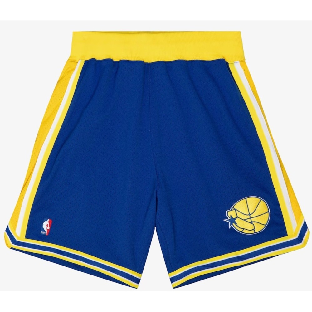 Mitchell & Ness NBA Golden State Warriors 1995/96 Road Authentic Shorts 2XL $125